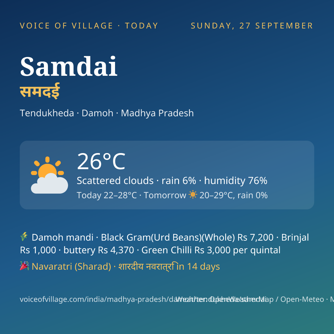 Samdai today