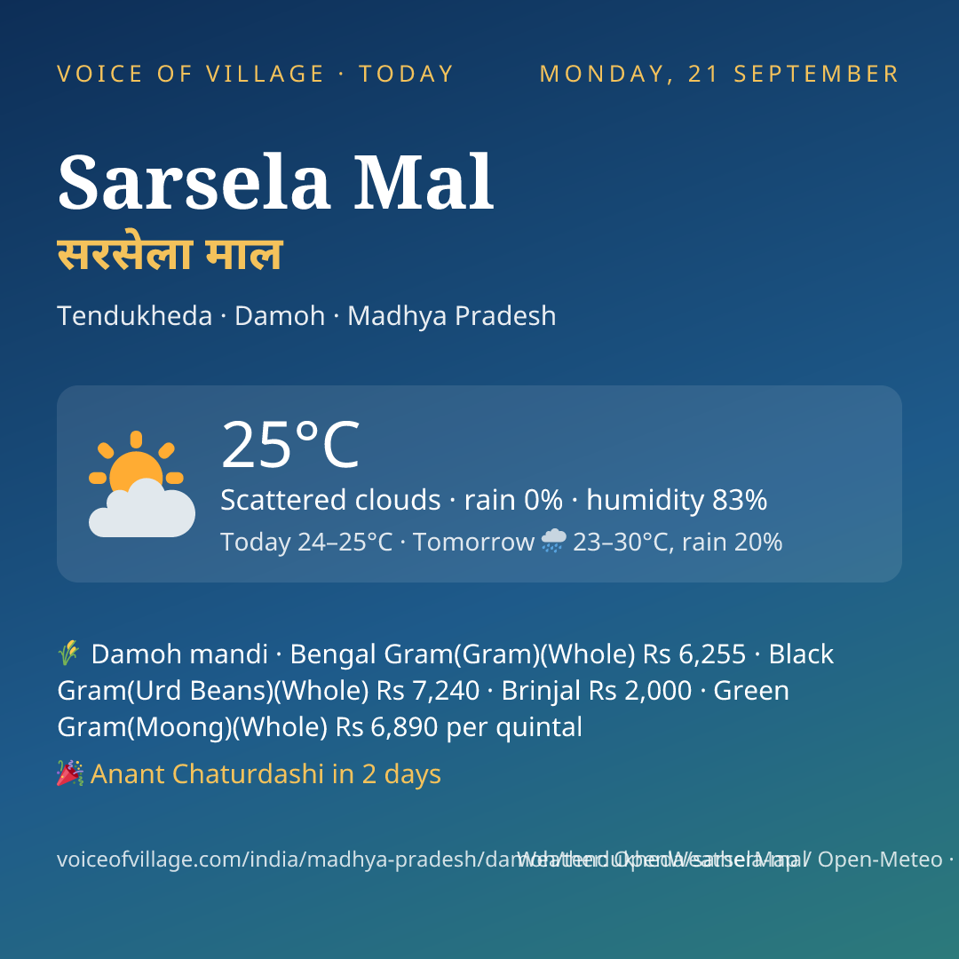 Sarsela Mal today
