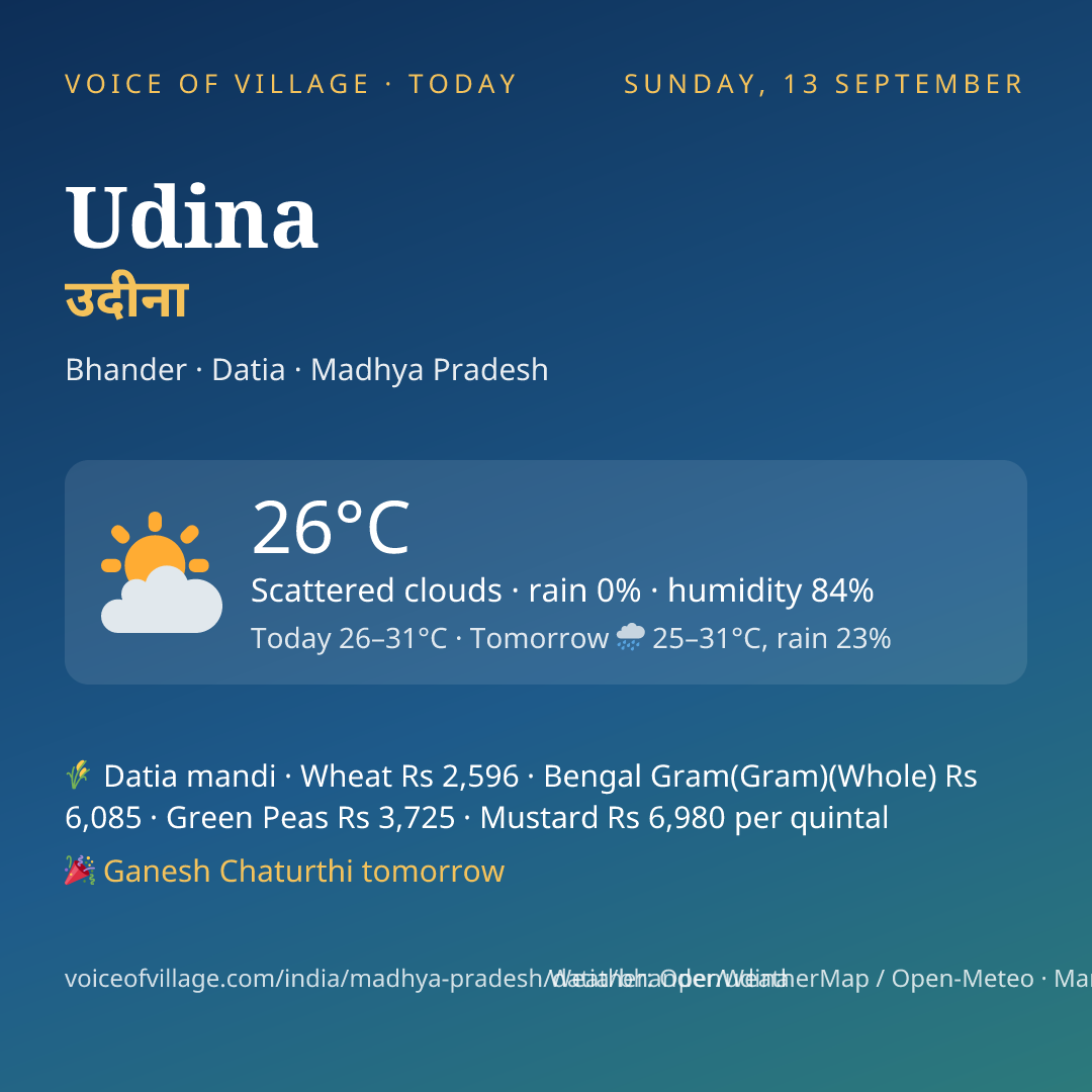 Udina today