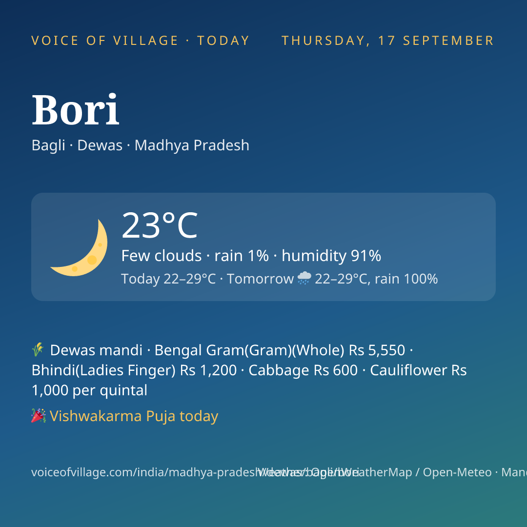 Bori today