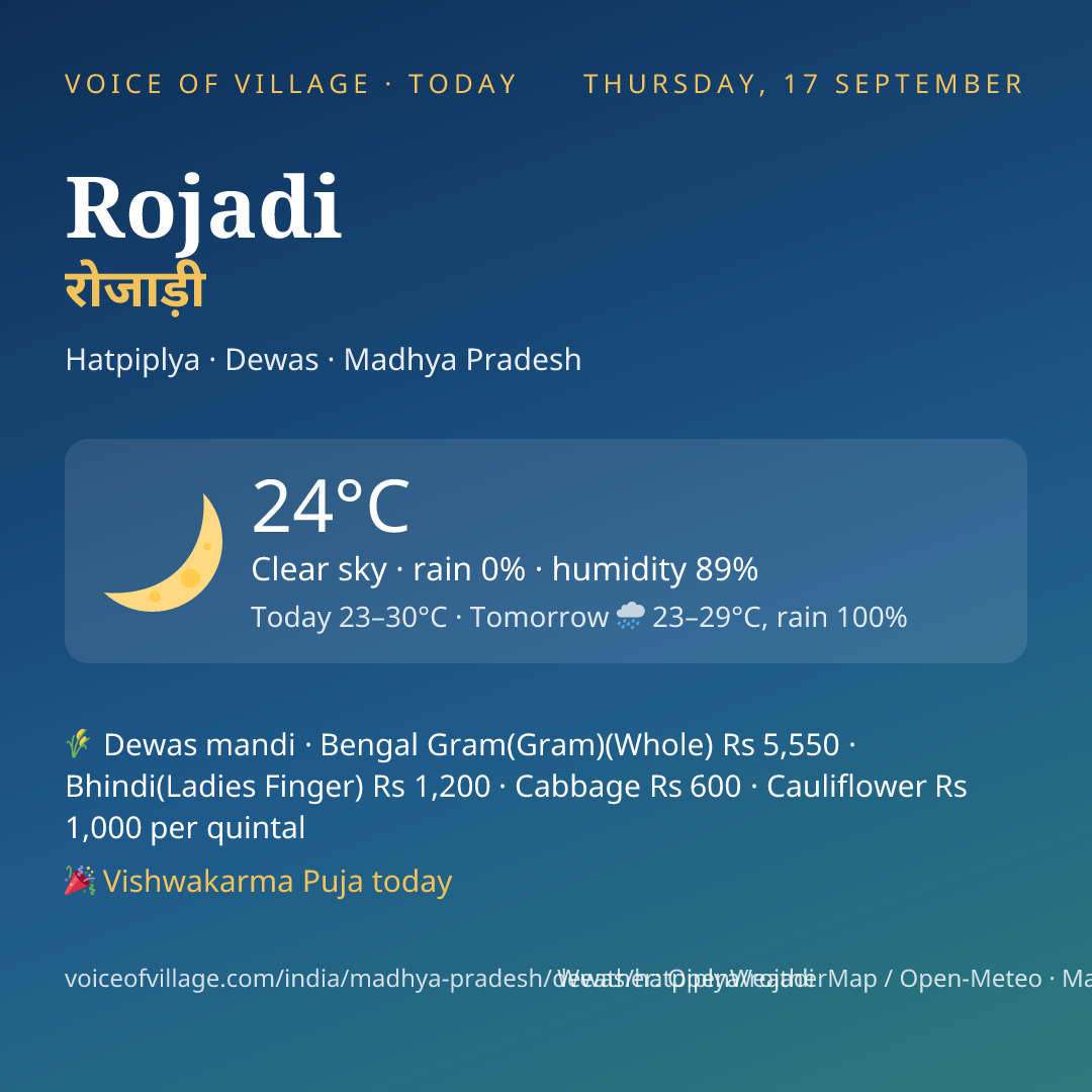 Rojadi today
