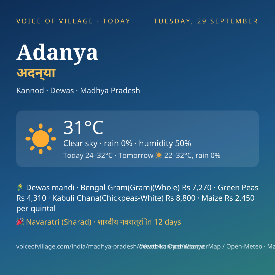 Adanya today