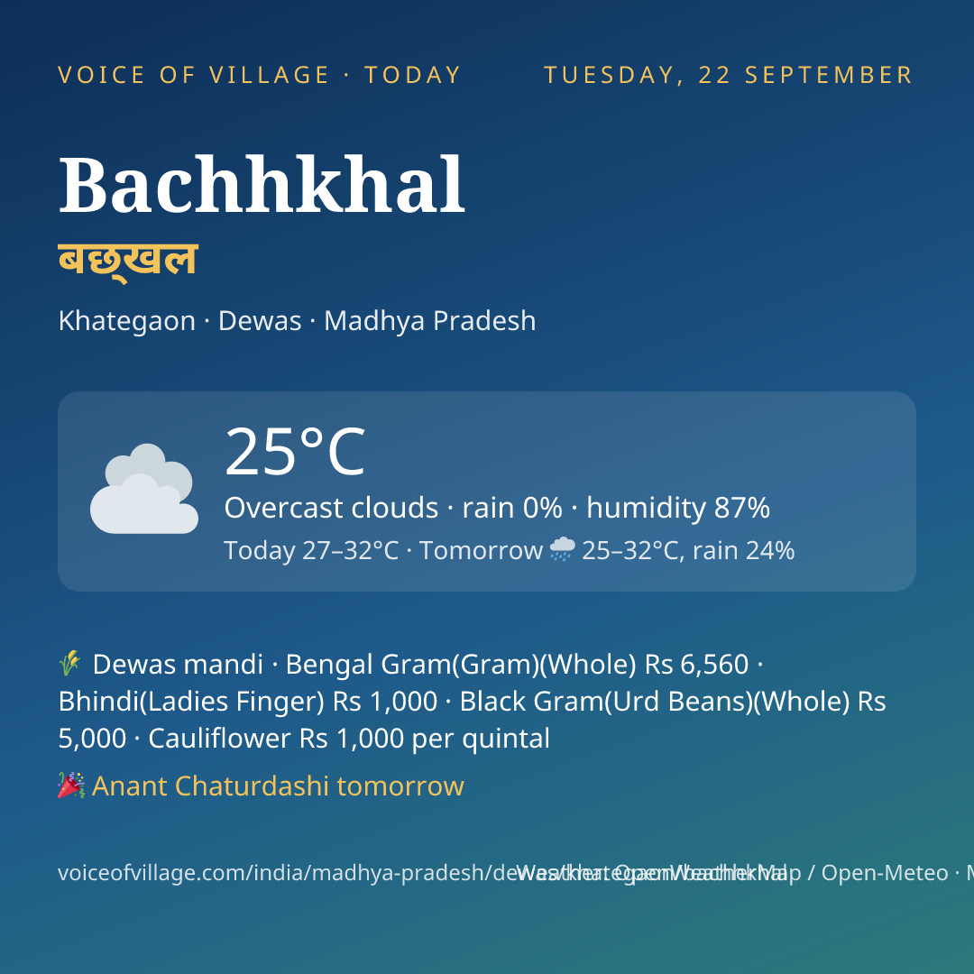 Bachhkhal today