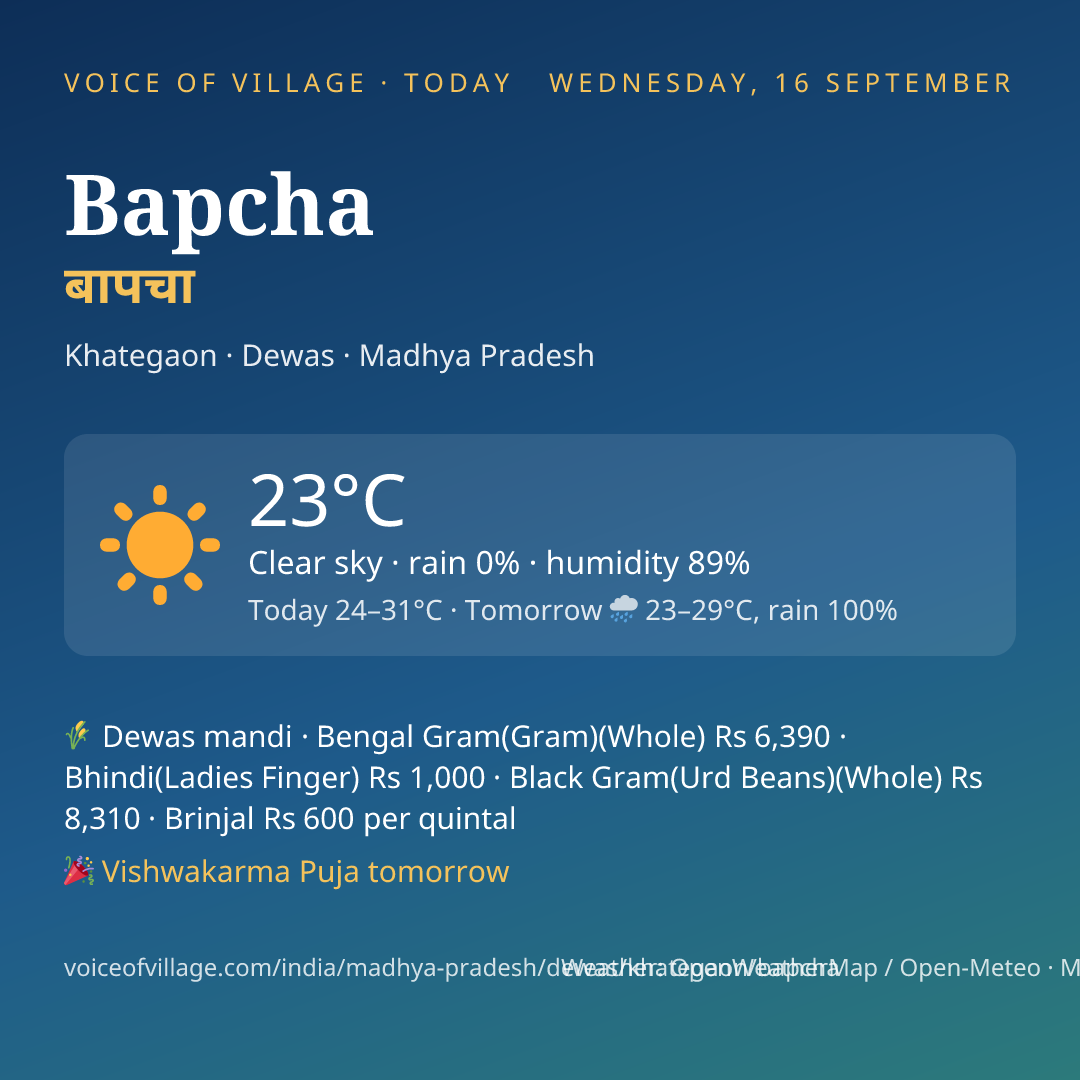 Bapcha today