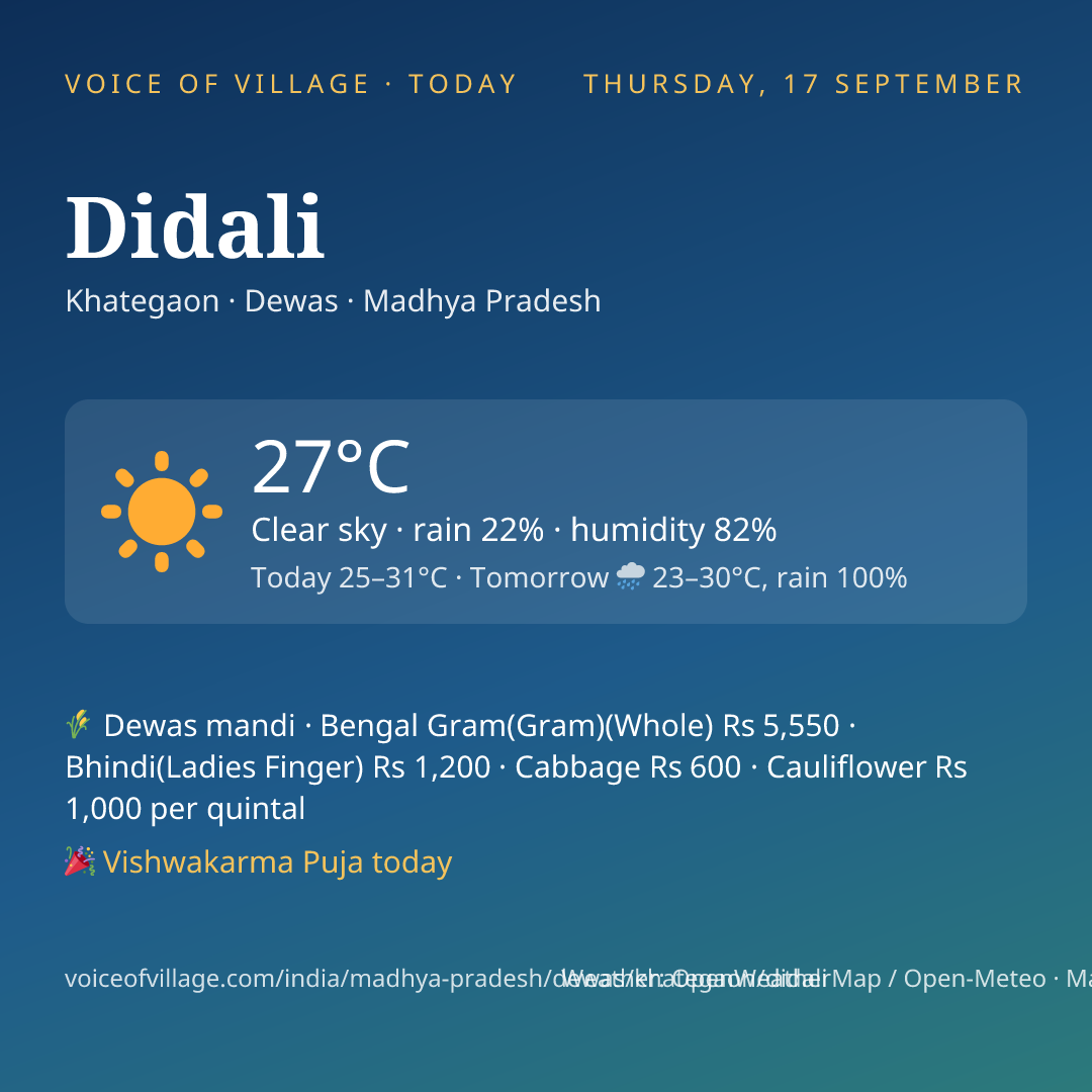 Didali today