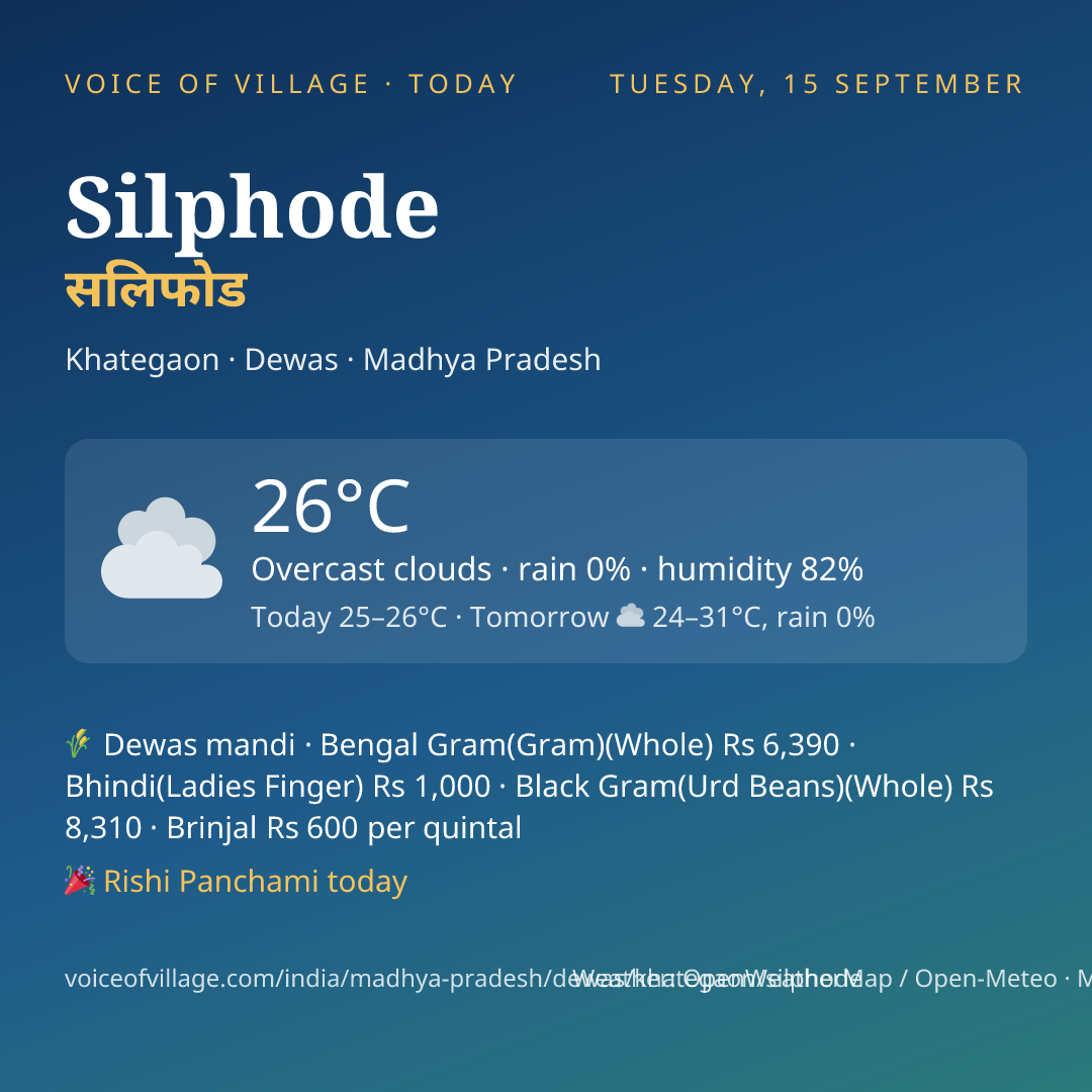 Silphode today