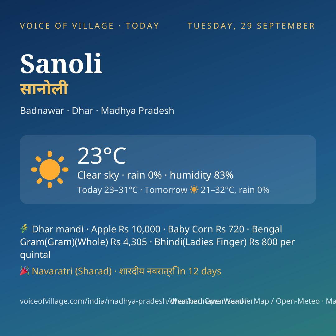 Sanoli today