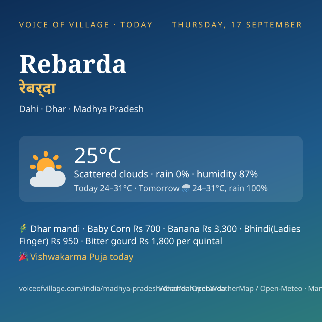 Rebarda today
