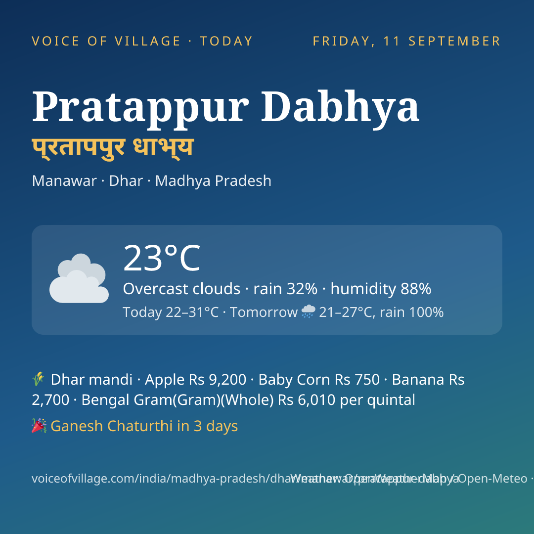 Pratappur Dabhya today