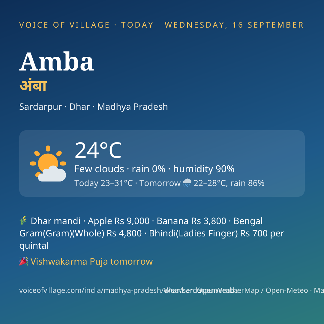 Amba today