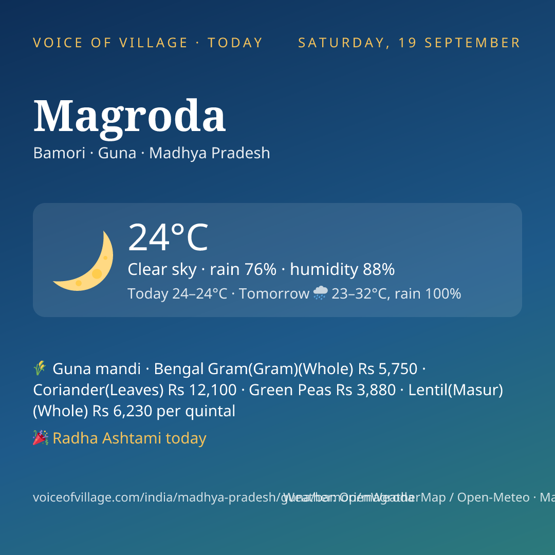 Magroda today