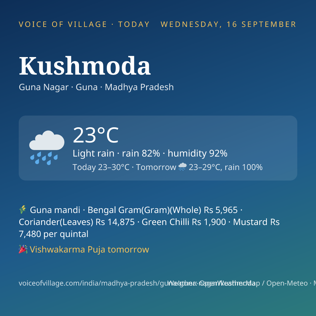 Kushmoda today