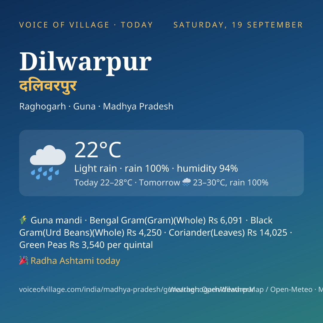 Dilwarpur today
