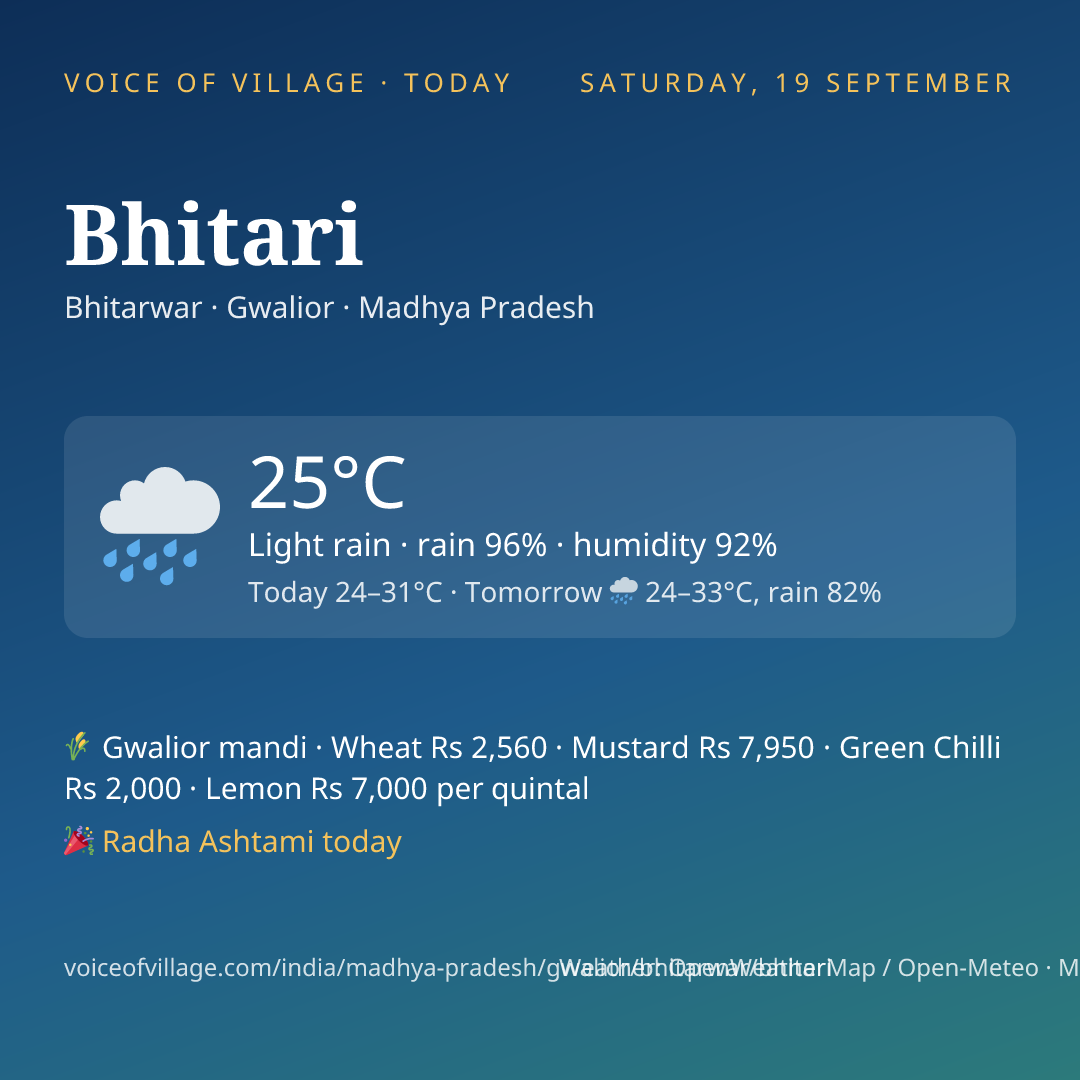 Bhitari today