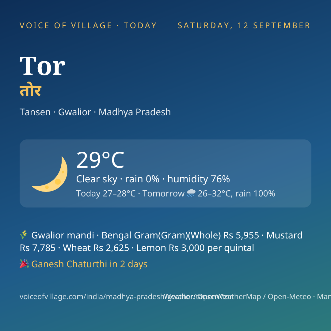 Tor today
