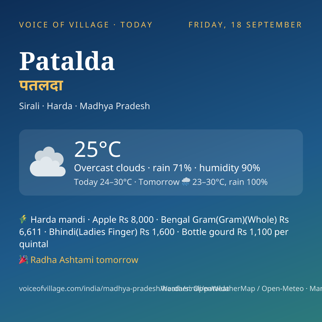Patalda today