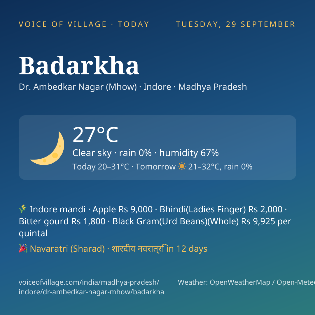 Badarkha today