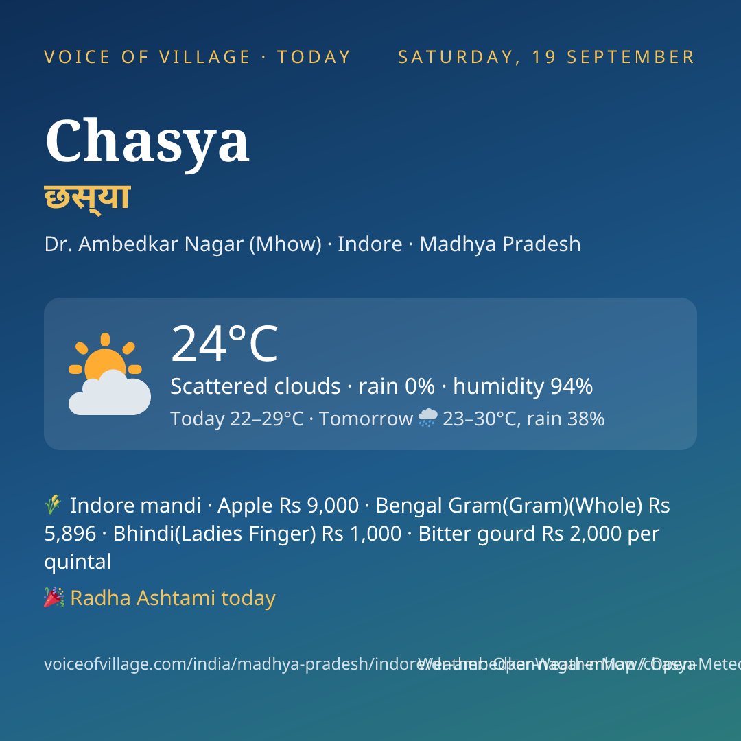 Chasya today