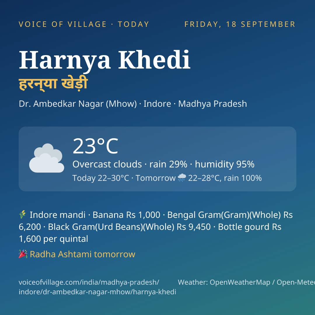 Harnya Khedi today
