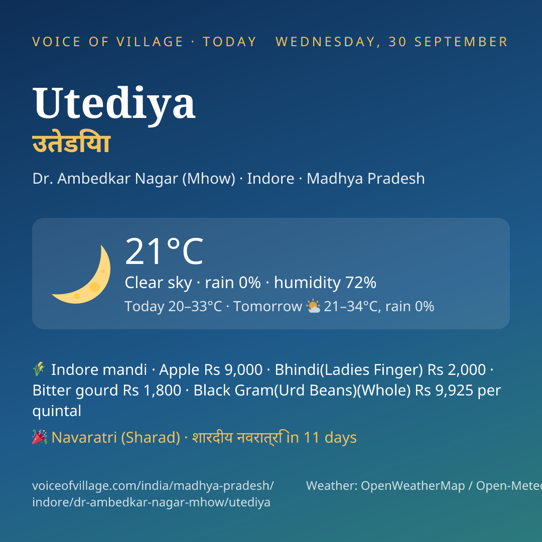 Utediya today