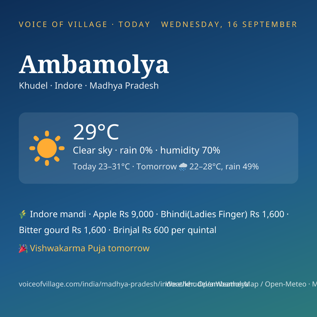 Ambamolya today
