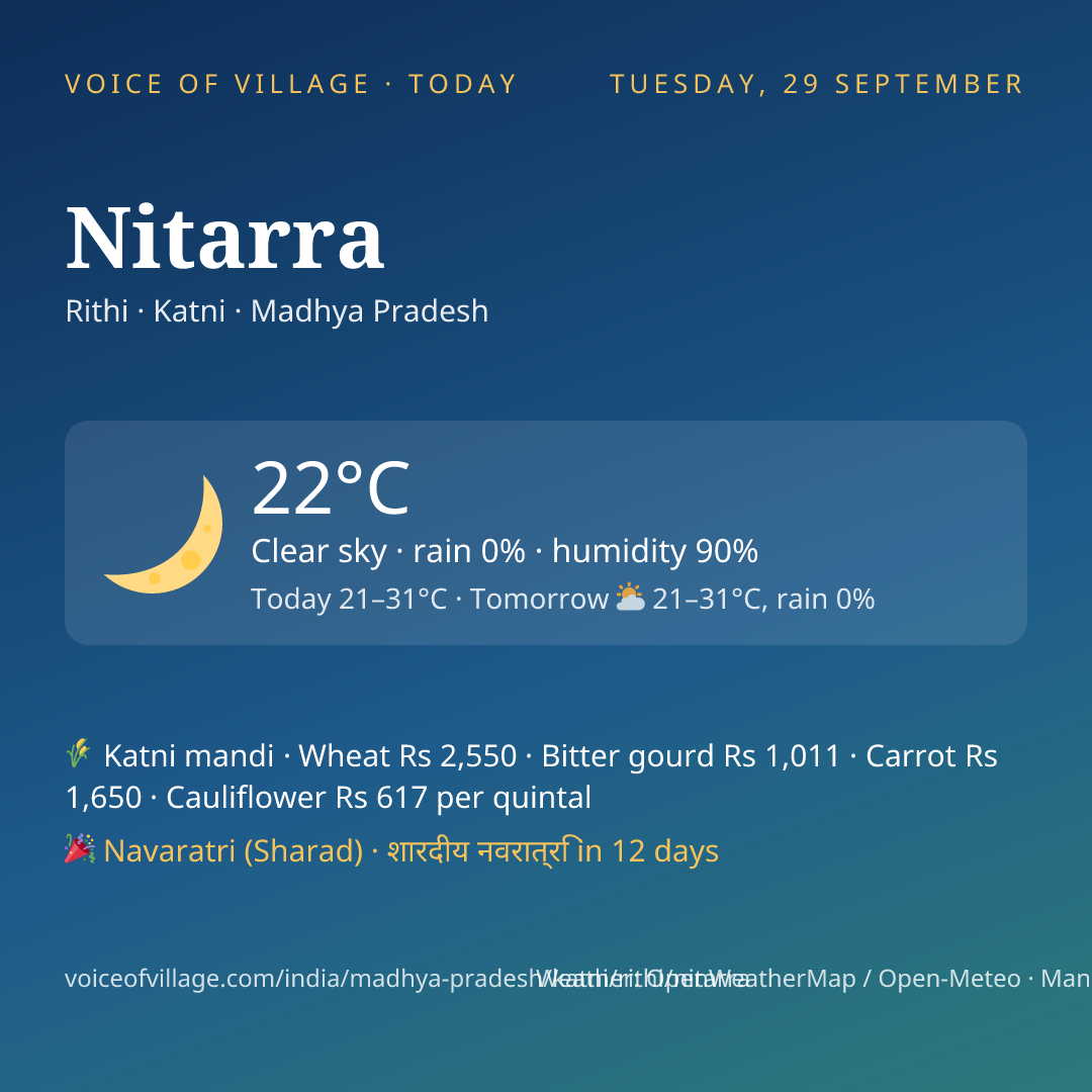 Nitarra today