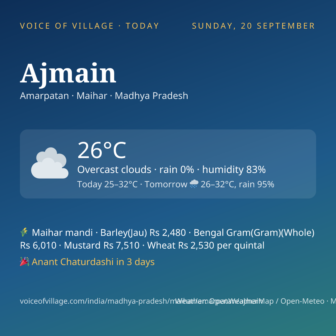 Ajmain today