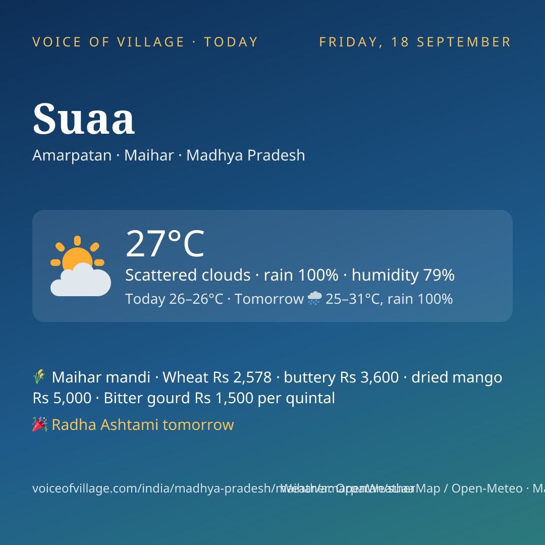 Suaa today