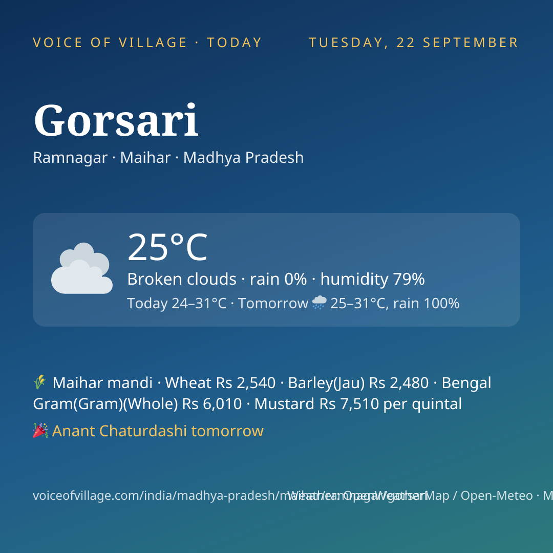Gorsari today