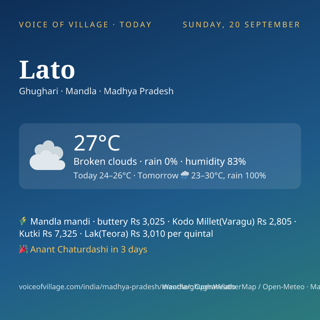 Lato today
