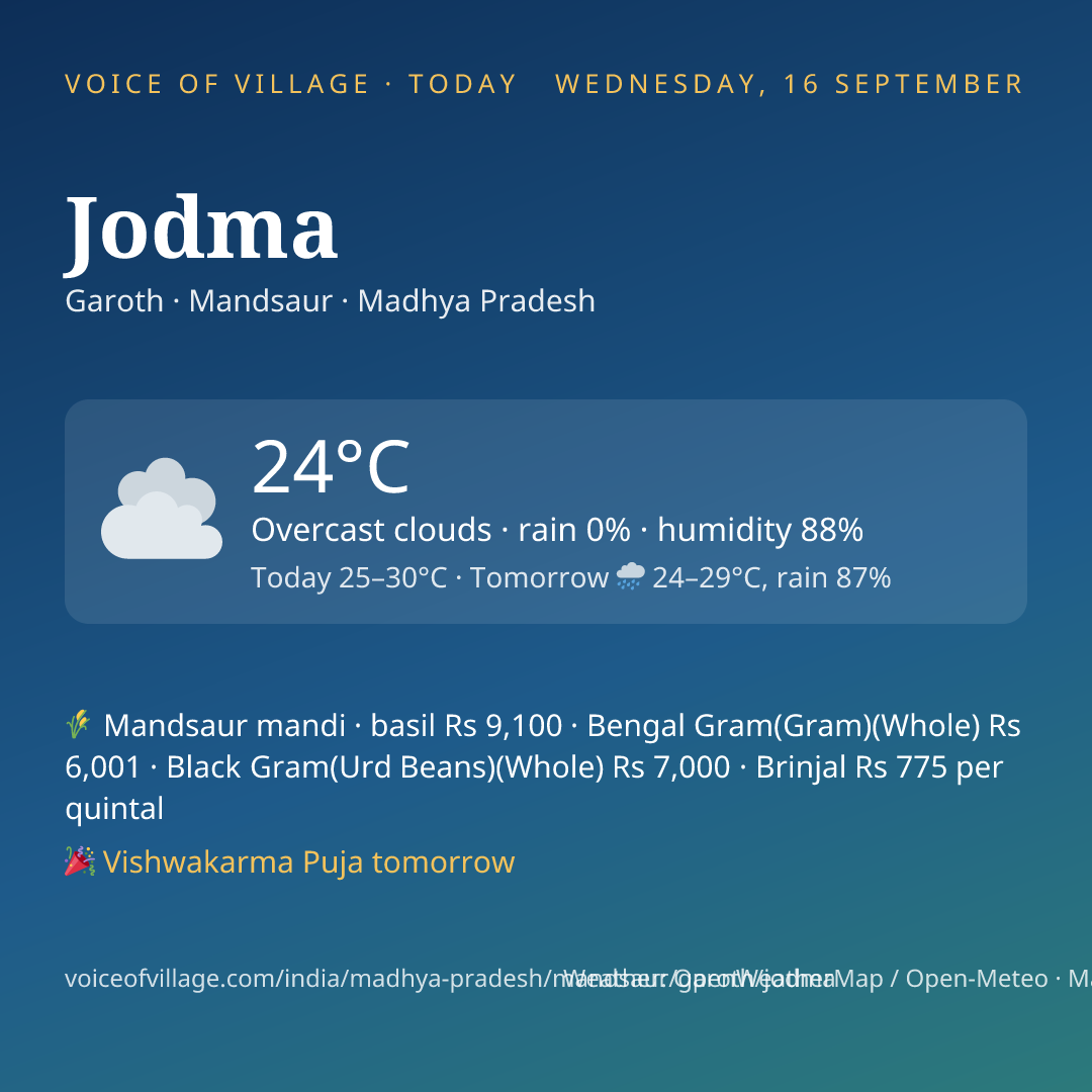 Jodma today