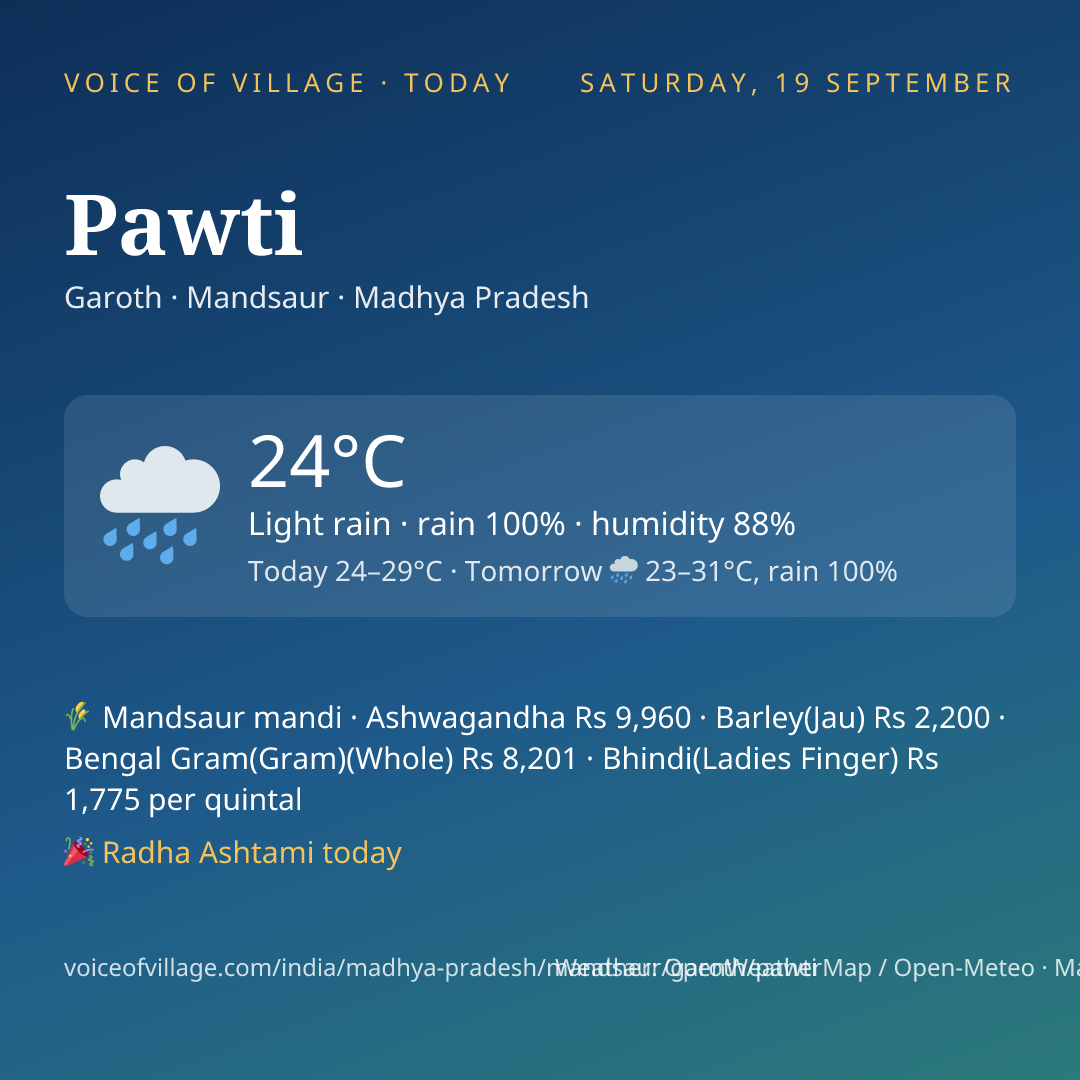 Pawti today