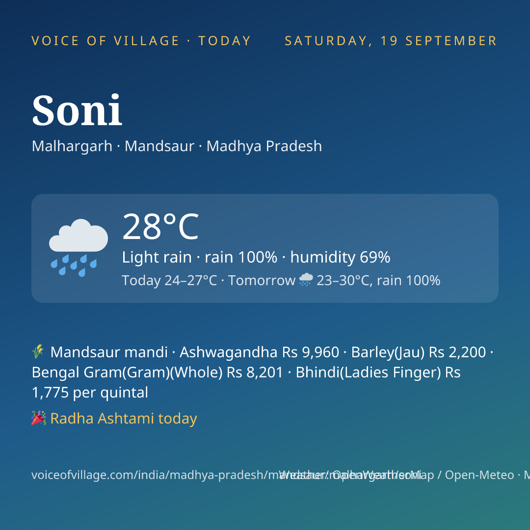 Soni today