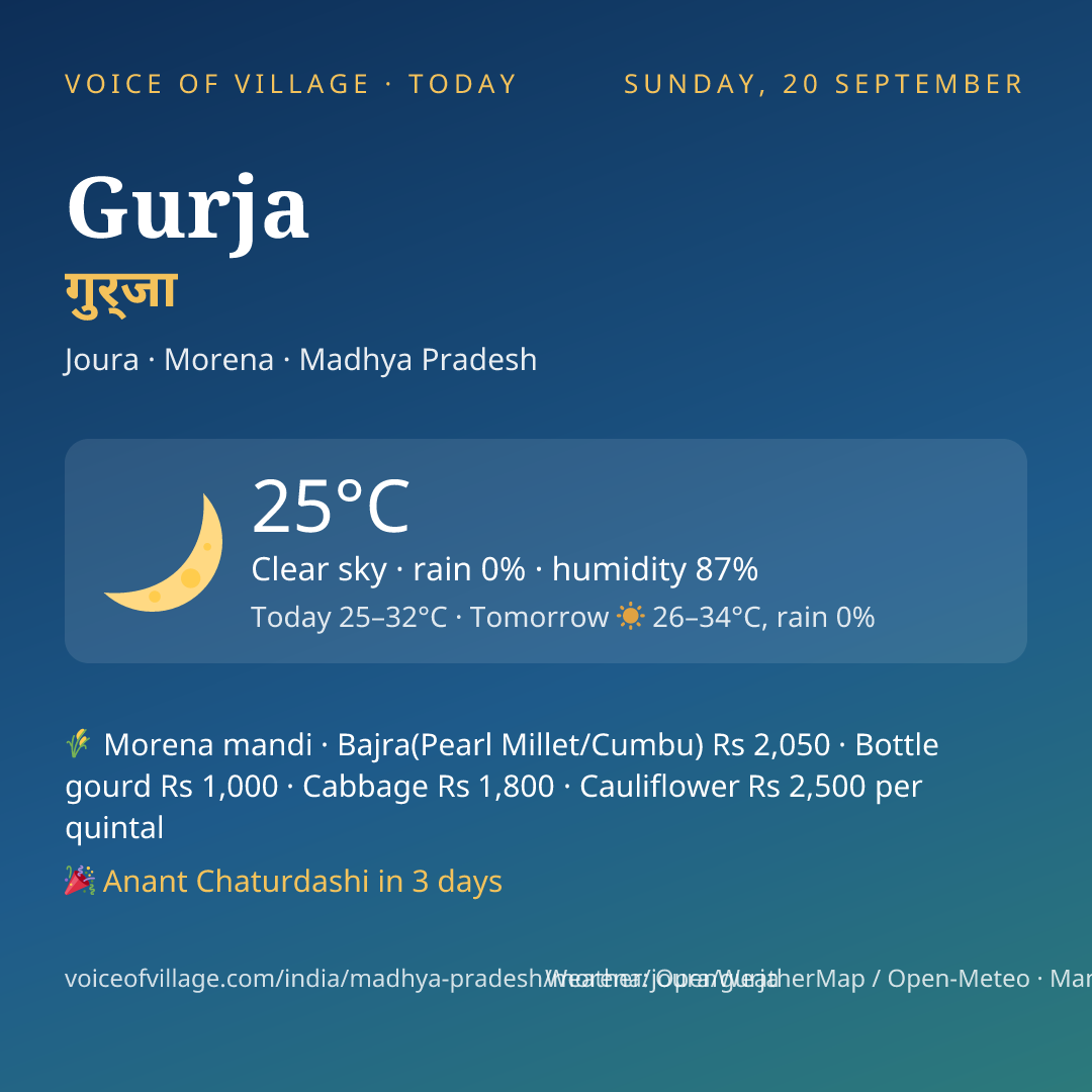 Gurja today