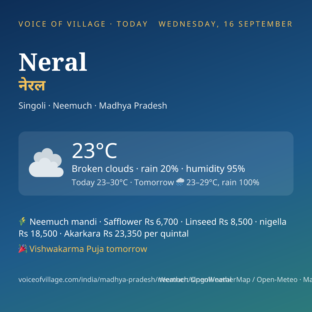 Neral today