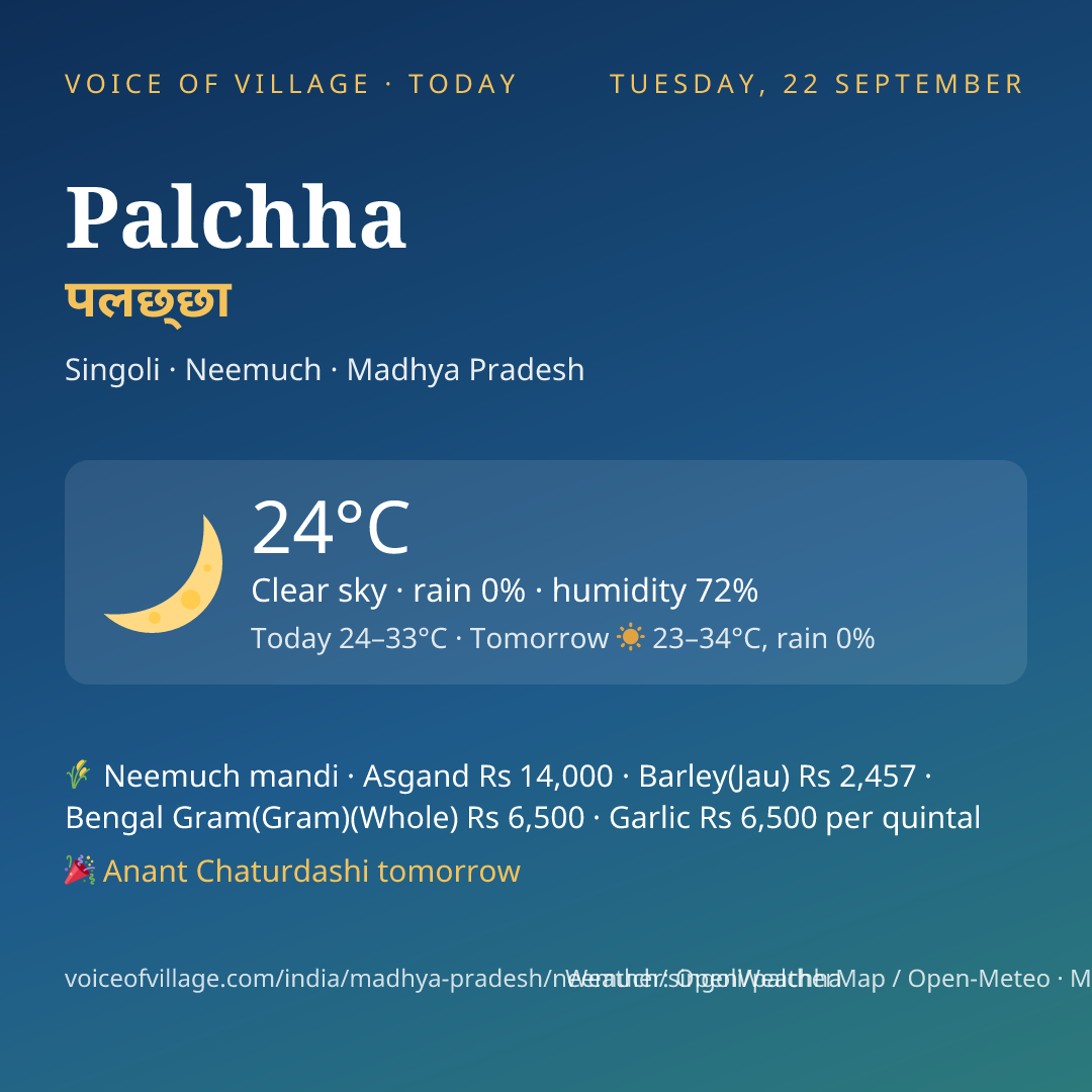 Palchha today