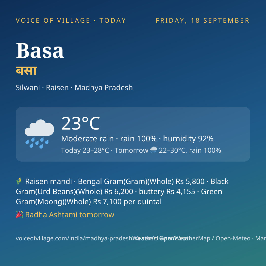 Basa today