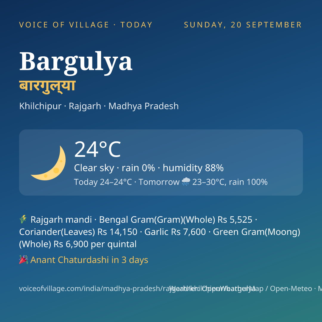 Bargulya today