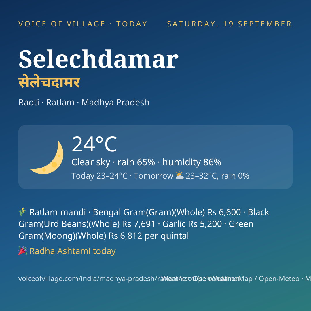 Selechdamar today