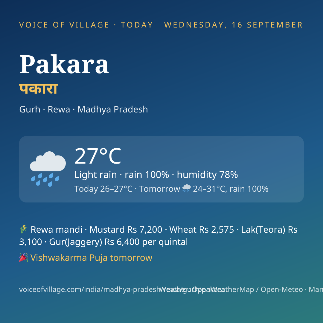 Pakara today