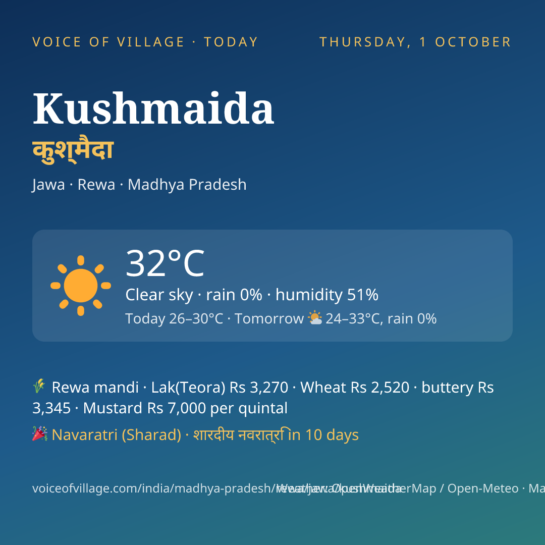 Kushmaida today