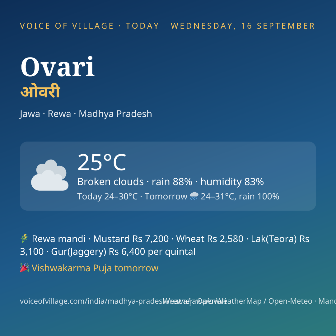 Ovari today