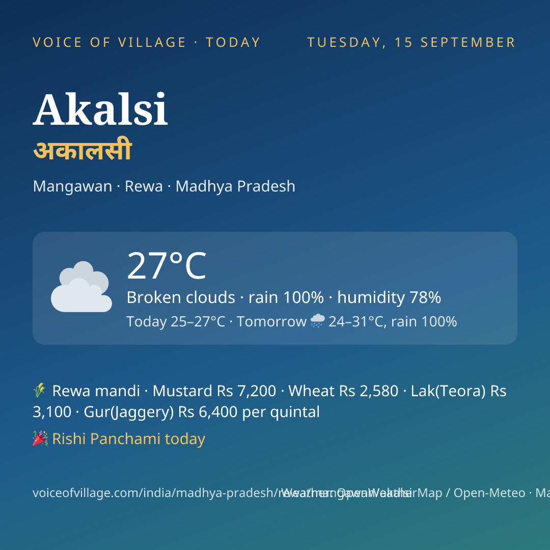 Akalsi today