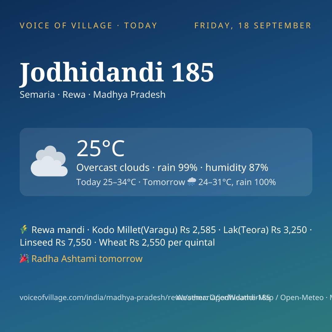 Jodhidandi 185 today