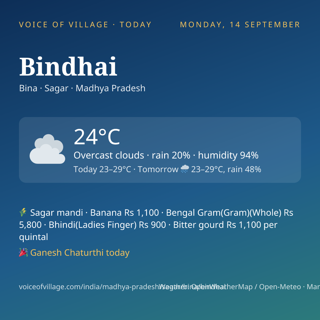 Bindhai today