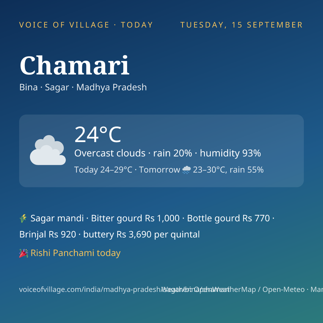 Chamari today