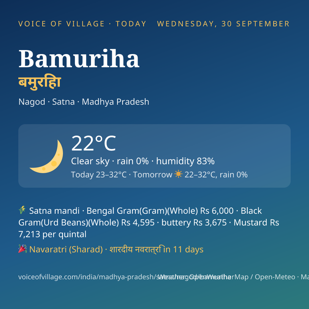 Bamuriha today