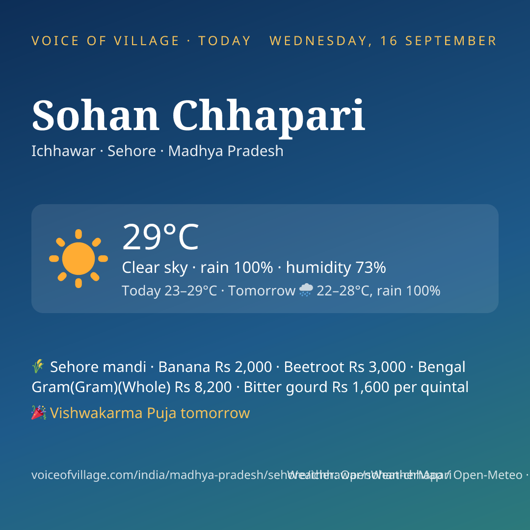 Sohan Chhapari today