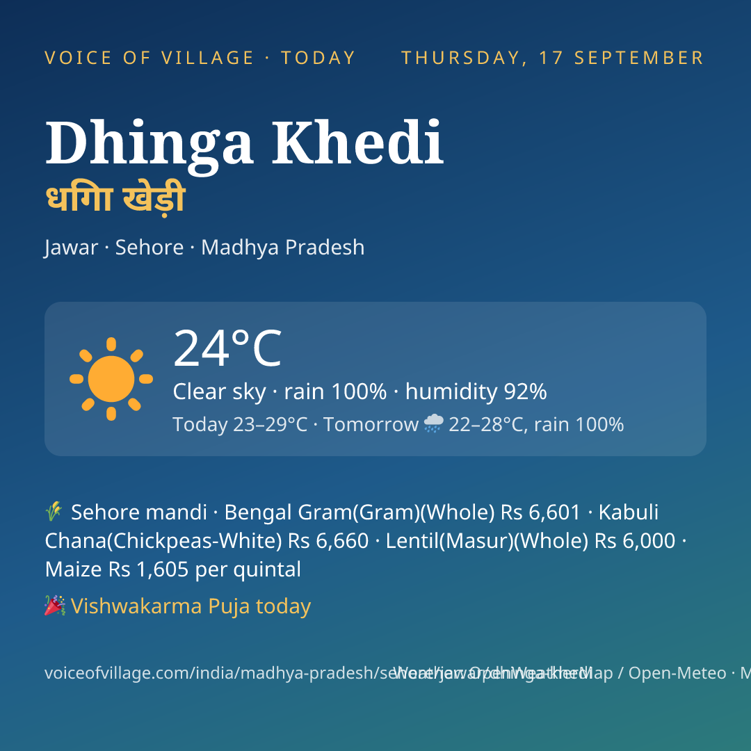 Dhinga Khedi today