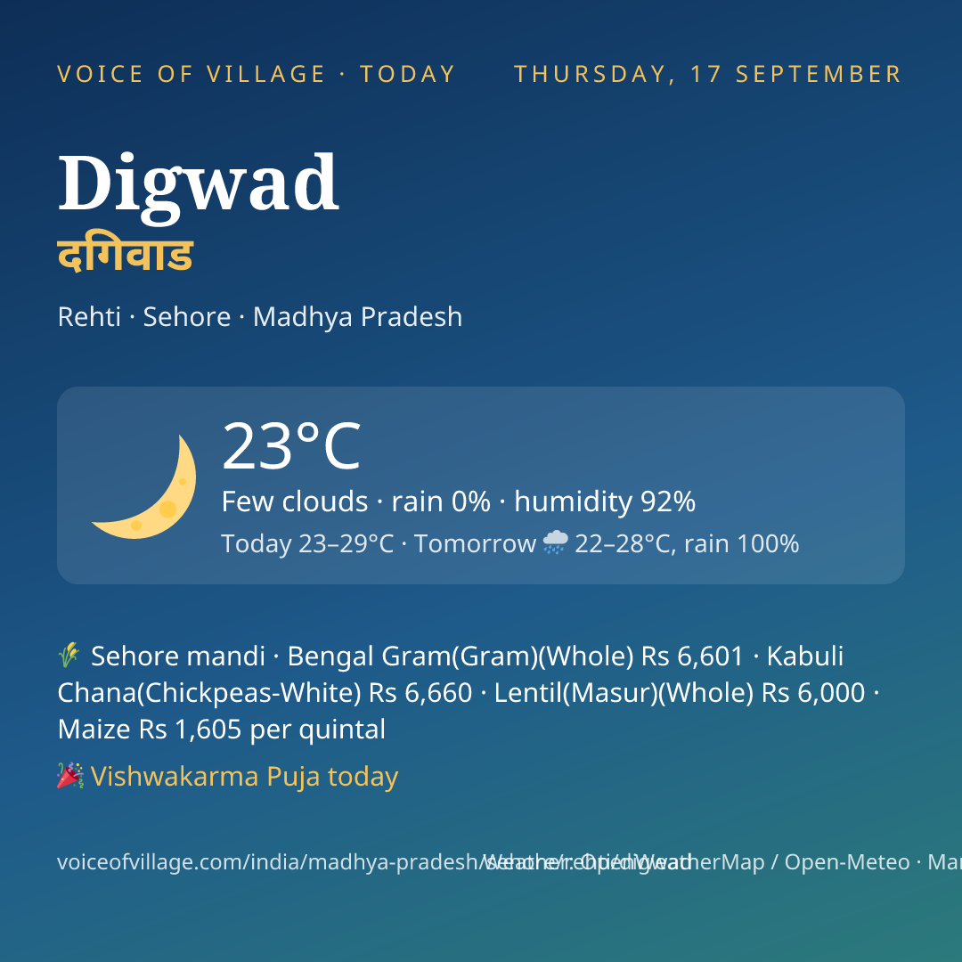 Digwad today